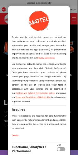 Screenshot of the audited page (Mobile 375×812)