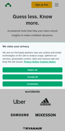 Screenshot of the audited page (Mobile 375×812)