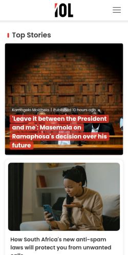 Screenshot of the audited page (Mobile 375×812)