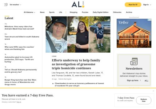 Screenshot of the audited page (Desktop 1440×900)