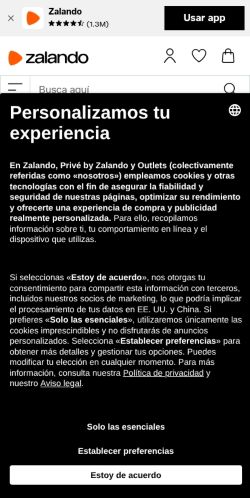 Screenshot of the audited page (Mobile 375×812)