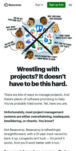 Screenshot of the audited page (Mobile 375×812)