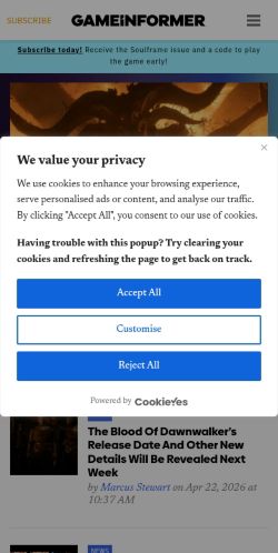 Screenshot of the audited page (Mobile 375×812)