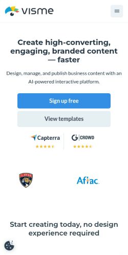 Screenshot of the audited page (Mobile 375×812)