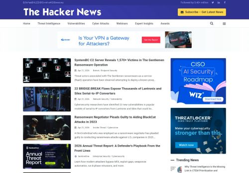 Screenshot of the audited page (Desktop 1440×900)
