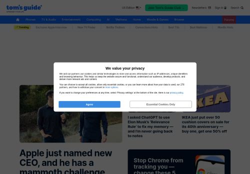Screenshot of the audited page (Desktop 1440×900)