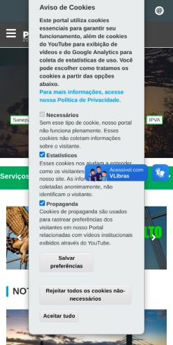 Screenshot of the audited page (Mobile 375×812)