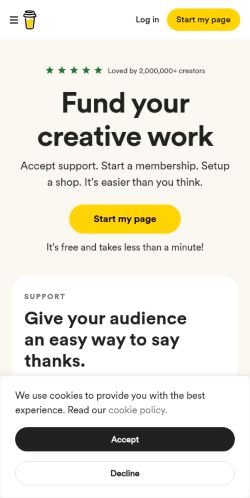 Screenshot of the audited page (Mobile 375×812)