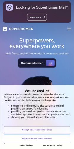 Screenshot of the audited page (Mobile 375×812)