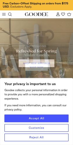 Screenshot of the audited page (Mobile 375×812)