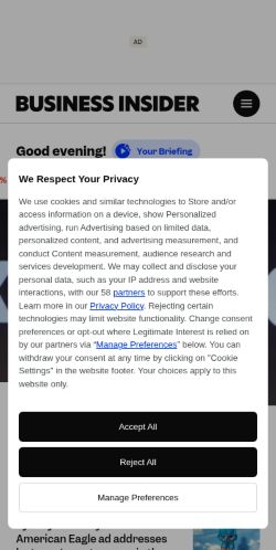 Screenshot of the audited page (Mobile 375×812)
