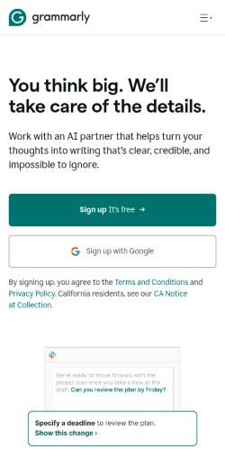Screenshot of the audited page (Mobile 375×812)