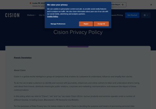 Screenshot of the audited page (Desktop 1440×900)
