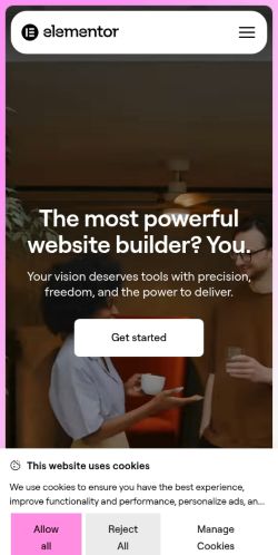 Screenshot of the audited page (Mobile 375×812)
