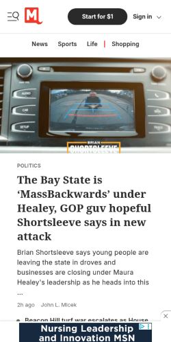Screenshot of the audited page (Mobile 375×812)