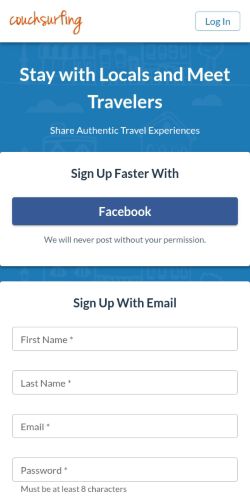 Screenshot of the audited page (Mobile 375×812)