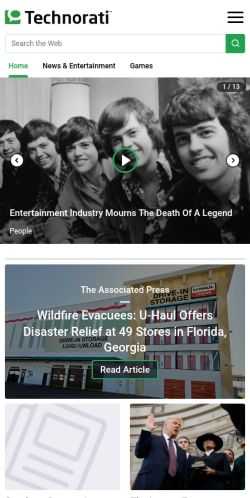 Screenshot of the audited page (Mobile 375×812)