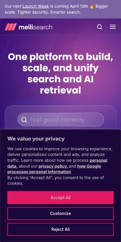 Screenshot of the audited page (Mobile 375×812)