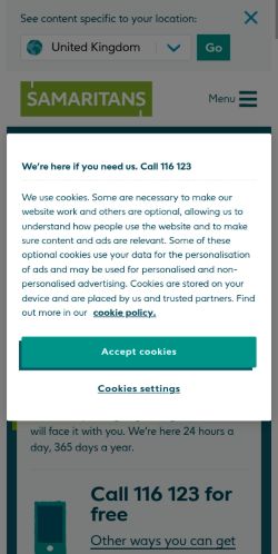 Screenshot of the audited page (Mobile 375×812)