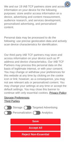 Screenshot of the audited page (Mobile 375×812)