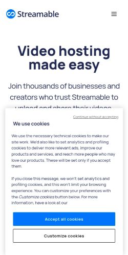 Screenshot of the audited page (Mobile 375×812)