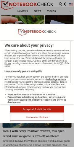 Screenshot of the audited page (Mobile 375×812)