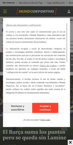 Screenshot of the audited page (Mobile 375×812)