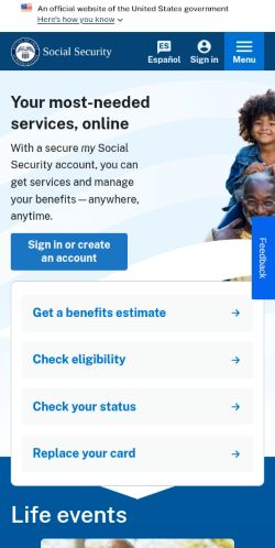 Screenshot of the audited page (Mobile 375×812)
