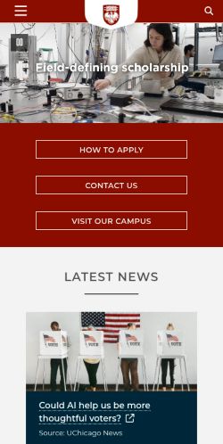 Screenshot of the audited page (Mobile 375×812)