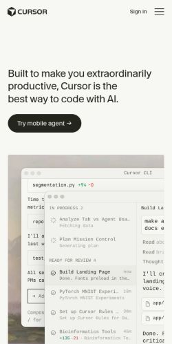 Screenshot of the audited page (Mobile 375×812)