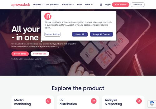 Screenshot of the audited page (Desktop 1440×900)