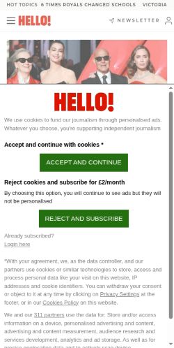 Screenshot of the audited page (Mobile 375×812)
