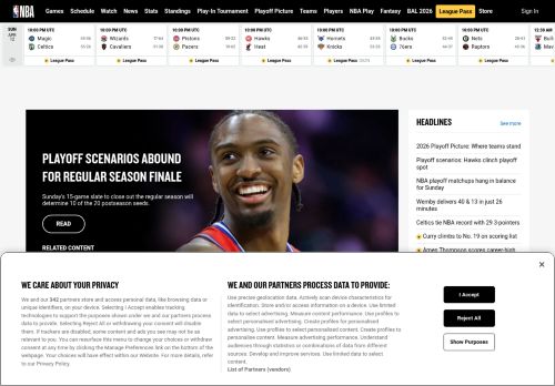 Screenshot of the audited page (Desktop 1440×900)