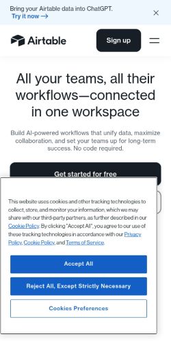 Screenshot of the audited page (Mobile 375×812)