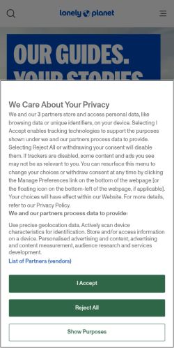 Screenshot of the audited page (Mobile 375×812)