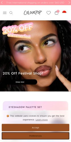 Screenshot of the audited page (Mobile 375×812)