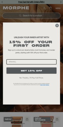 Screenshot of the audited page (Mobile 375×812)