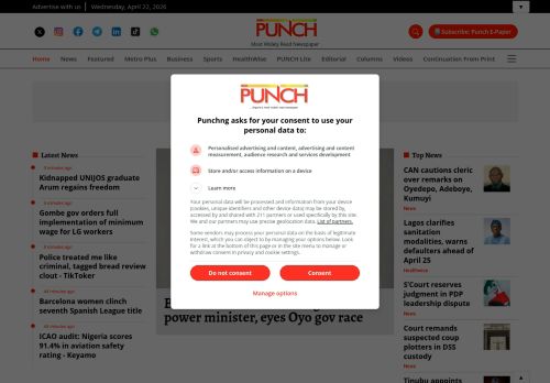 Screenshot of the audited page (Desktop 1440×900)