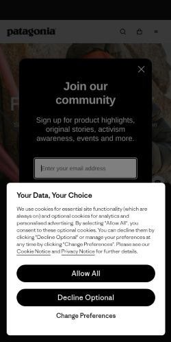 Screenshot of the audited page (Mobile 375×812)