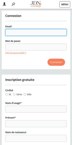 Screenshot of the audited page (Mobile 375×812)