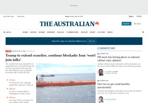 Screenshot of the audited page (Desktop 1440×900)