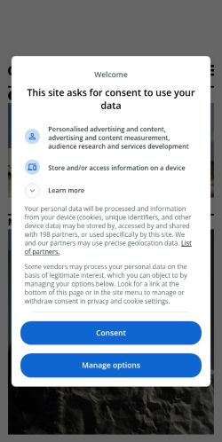 Screenshot of the audited page (Mobile 375×812)