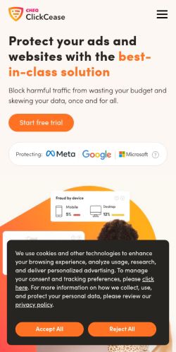 Screenshot of the audited page (Mobile 375×812)