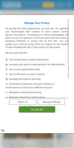 Screenshot of the audited page (Mobile 375×812)