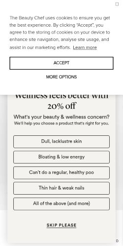 Screenshot of the audited page (Mobile 375×812)