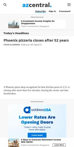 Screenshot of the audited page (Mobile 375×812)