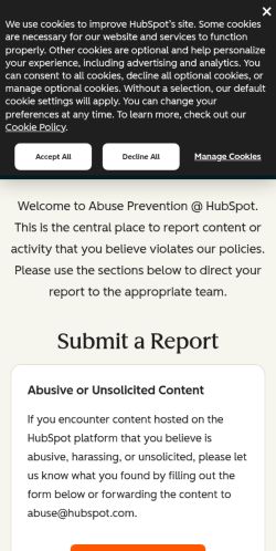 Screenshot of the audited page (Mobile 375×812)