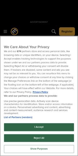 Screenshot of the audited page (Mobile 375×812)