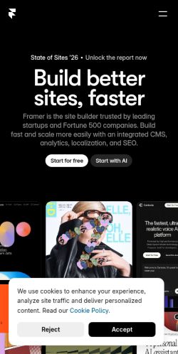 Screenshot of the audited page (Mobile 375×812)