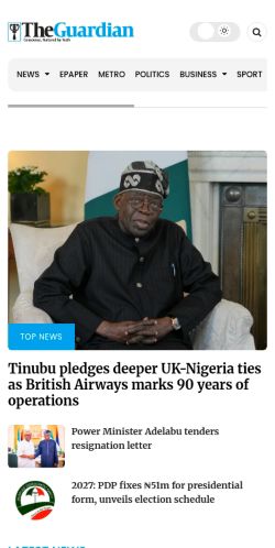 Screenshot of the audited page (Mobile 375×812)